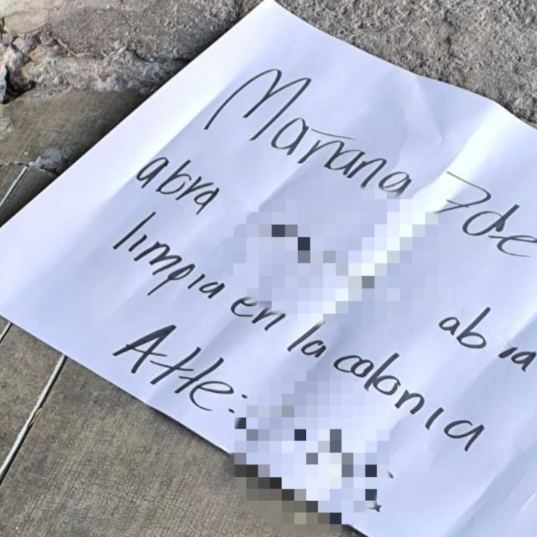 Dejan mensaje de amenaza en primaria Adela Márquez de Puebla.