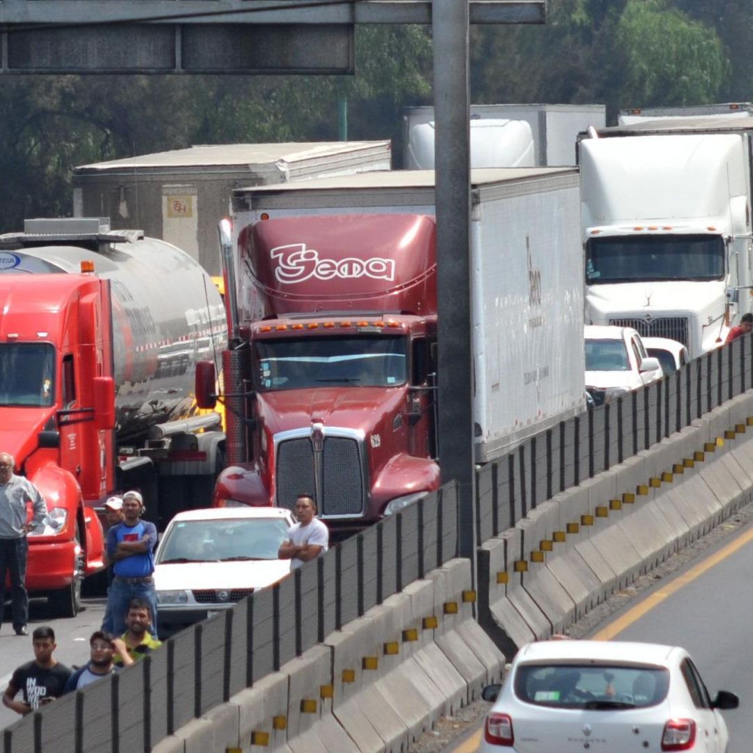 Afectaciones en la México-Querétaro por accidente en marzo de 2019. Foto: Cuartoscuro | Archivo