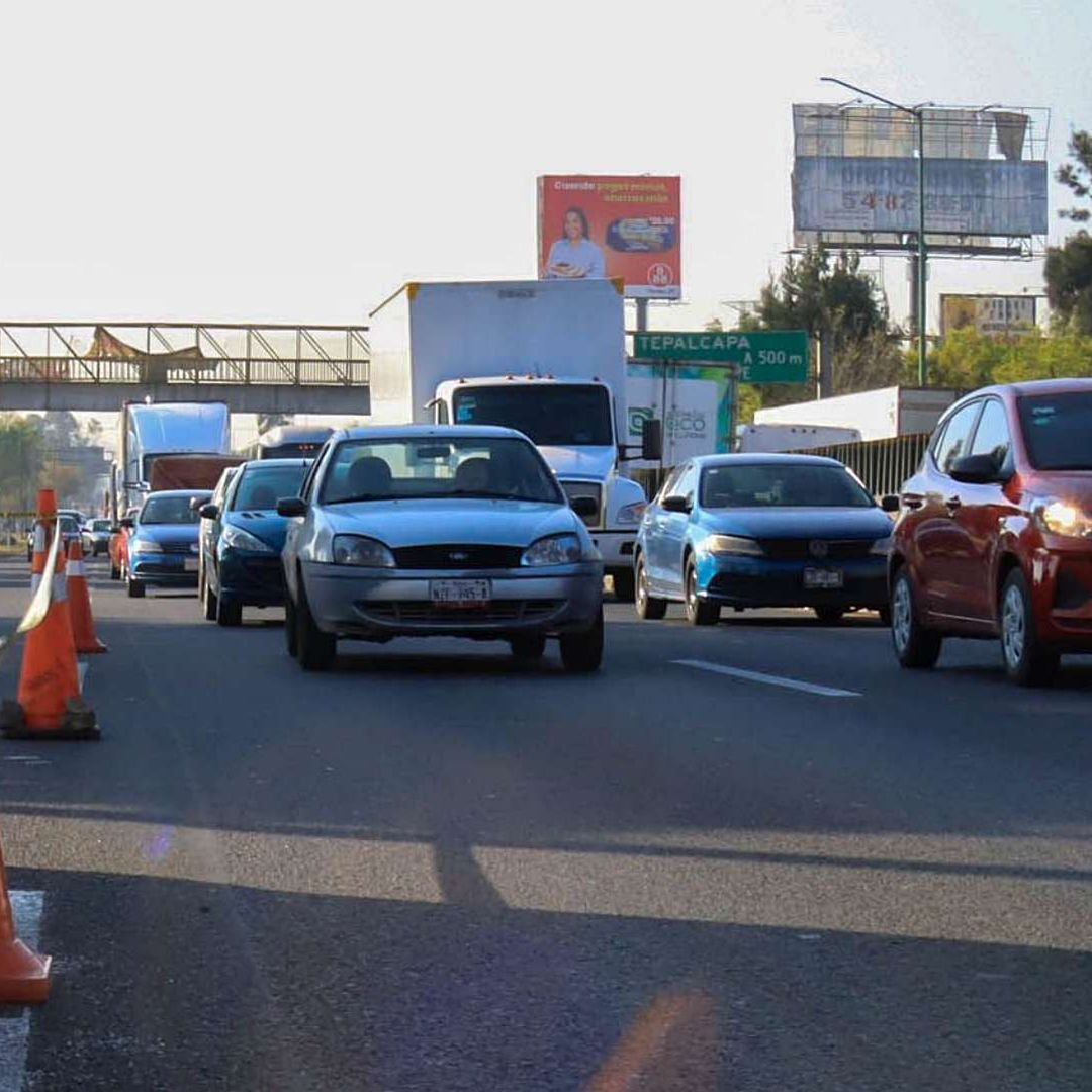 Accidente en la autopista México-Querétaro en febrero 2025.