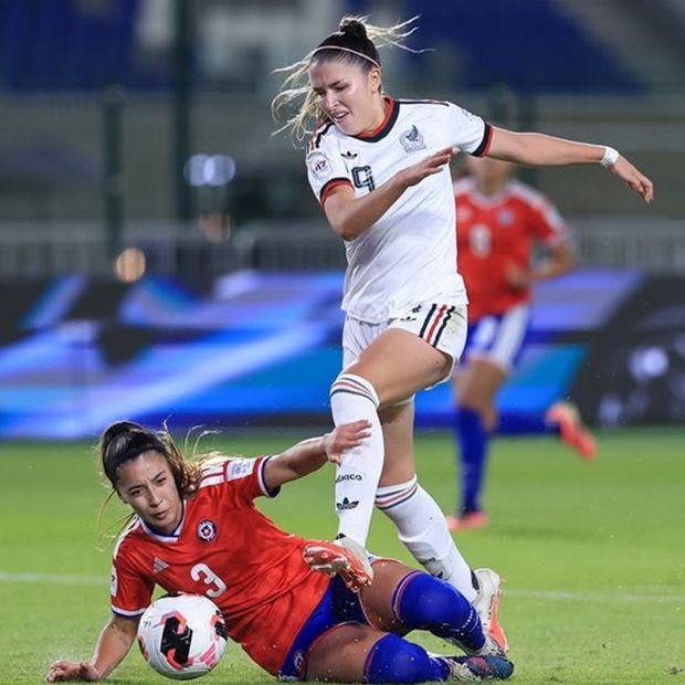 Nicole Jiménez anotó el tercer tanto del equipo Tricolor ante su similar de Chile en el Mundial Femenil de Marruecos.