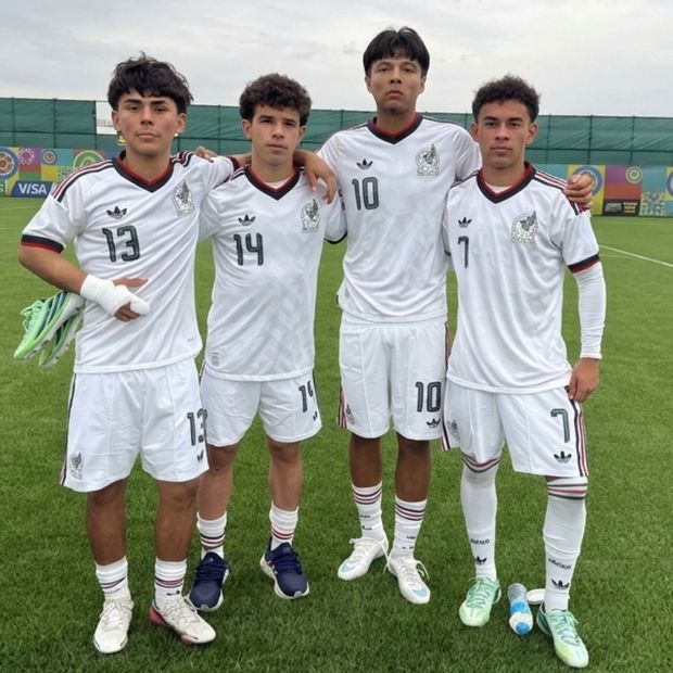 Xavier Soria (13), Marcelo Villarreal (14), Zamir Loyo (10) y Jayden González (7) han destacado en el Mundial Sub-15