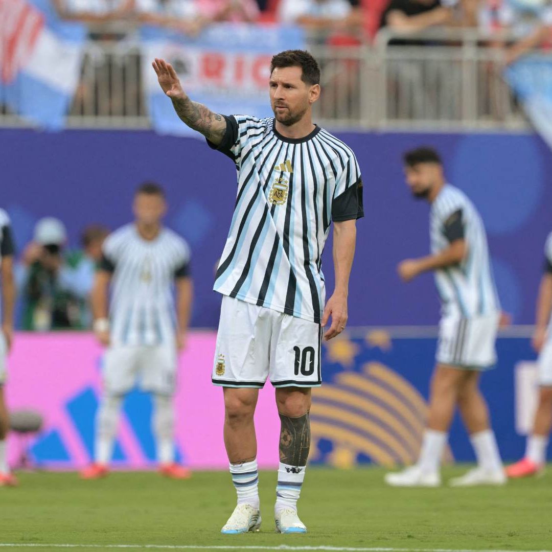 El delantero argentino Lionel Messi,