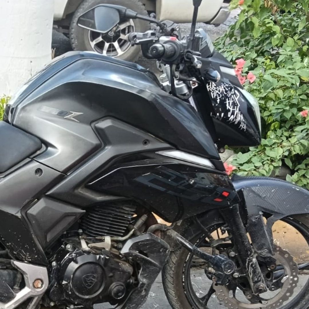 El motociclista fue trasladado al hospital MSS bienestar. Foto: Antonio Arango