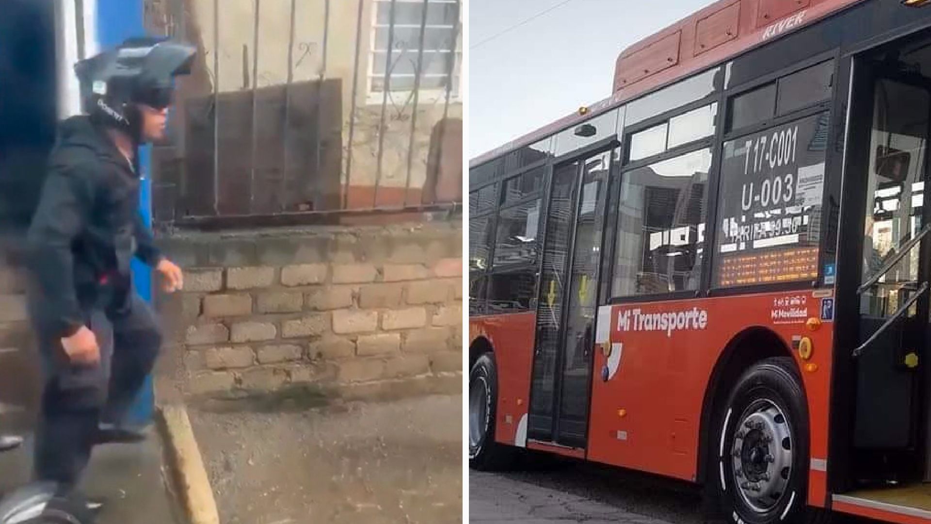 Camión del transporte público