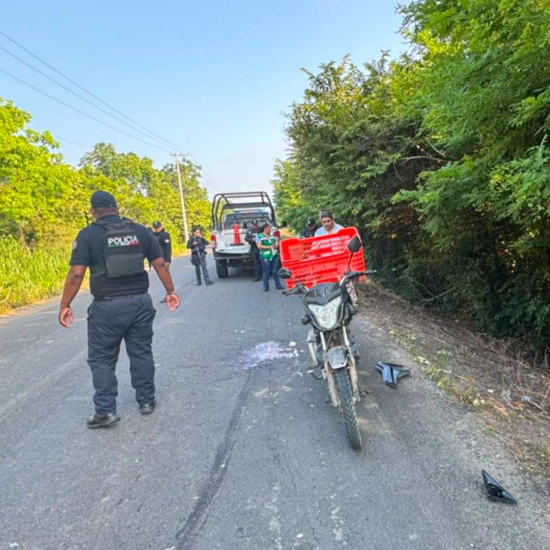 Movilización por fuerte choque en Tamiahua, Veracruz