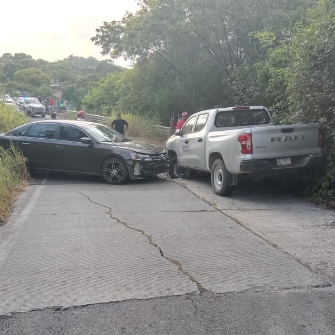 Mujer Embarazada Termina Lesionada tras Choque en la Carretera Naranjos-Tamiahua