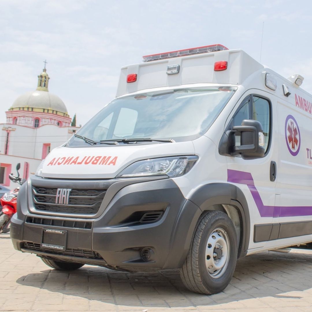 Ambulancia en Tepetitla de Lardizábal, Tlaxcala.