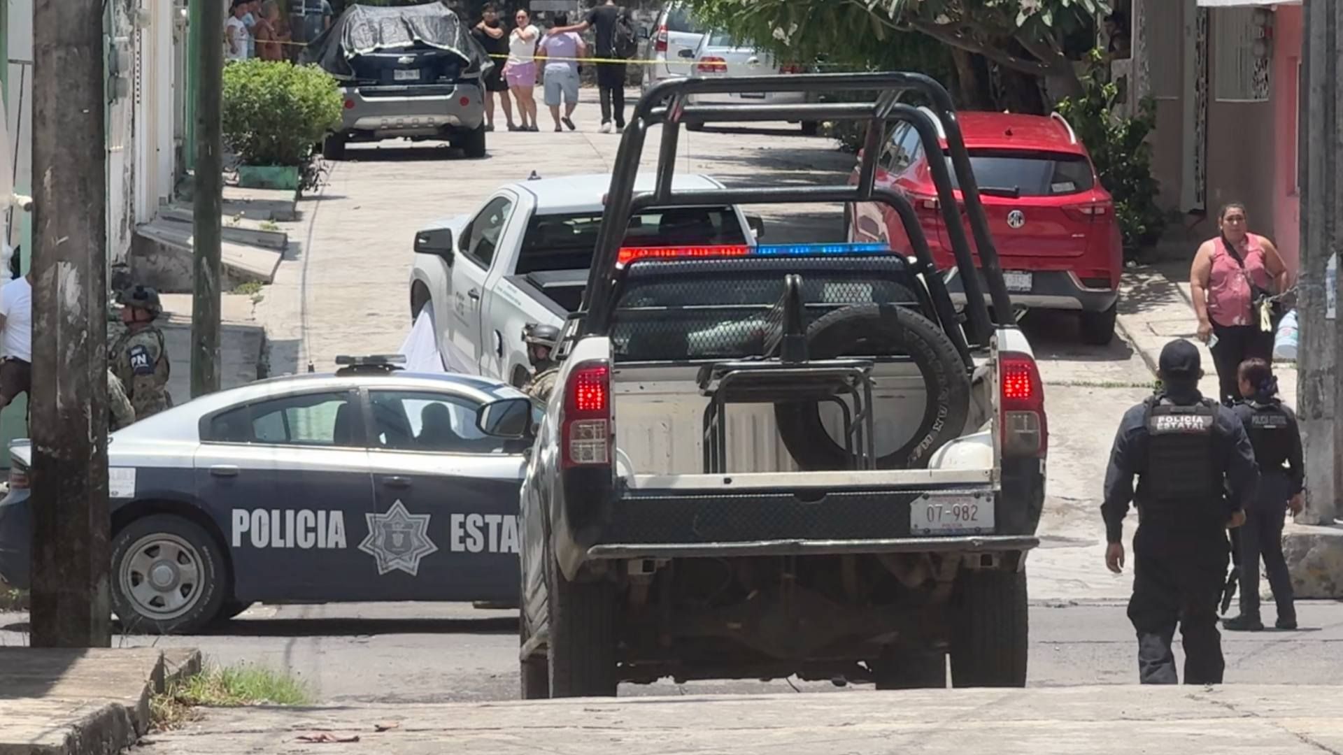 Movilización policiaca por mujer atropellada en Boca del Río