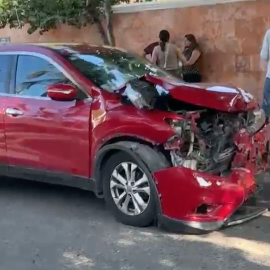 Mujer Resulta Lesionada tras Choque en Fraccionamiento de Veracruz
