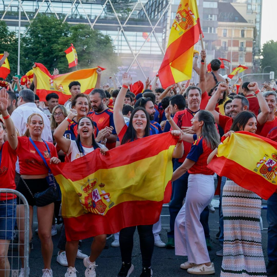 Aficionados de la selección española