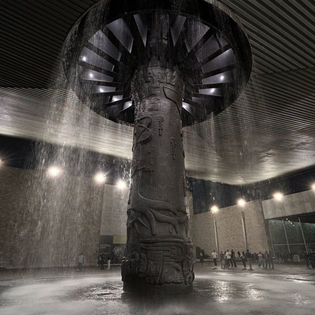 El "Paraguas" del Museo Nacional de Antropología capta la atención de todos los visitantes