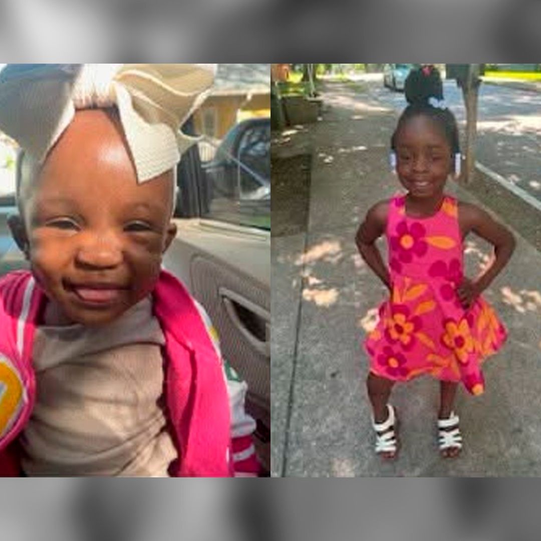 Policías hallaron a las dos niñas a salvo dentro de un tráiler. Foto: Atlanta Police Department