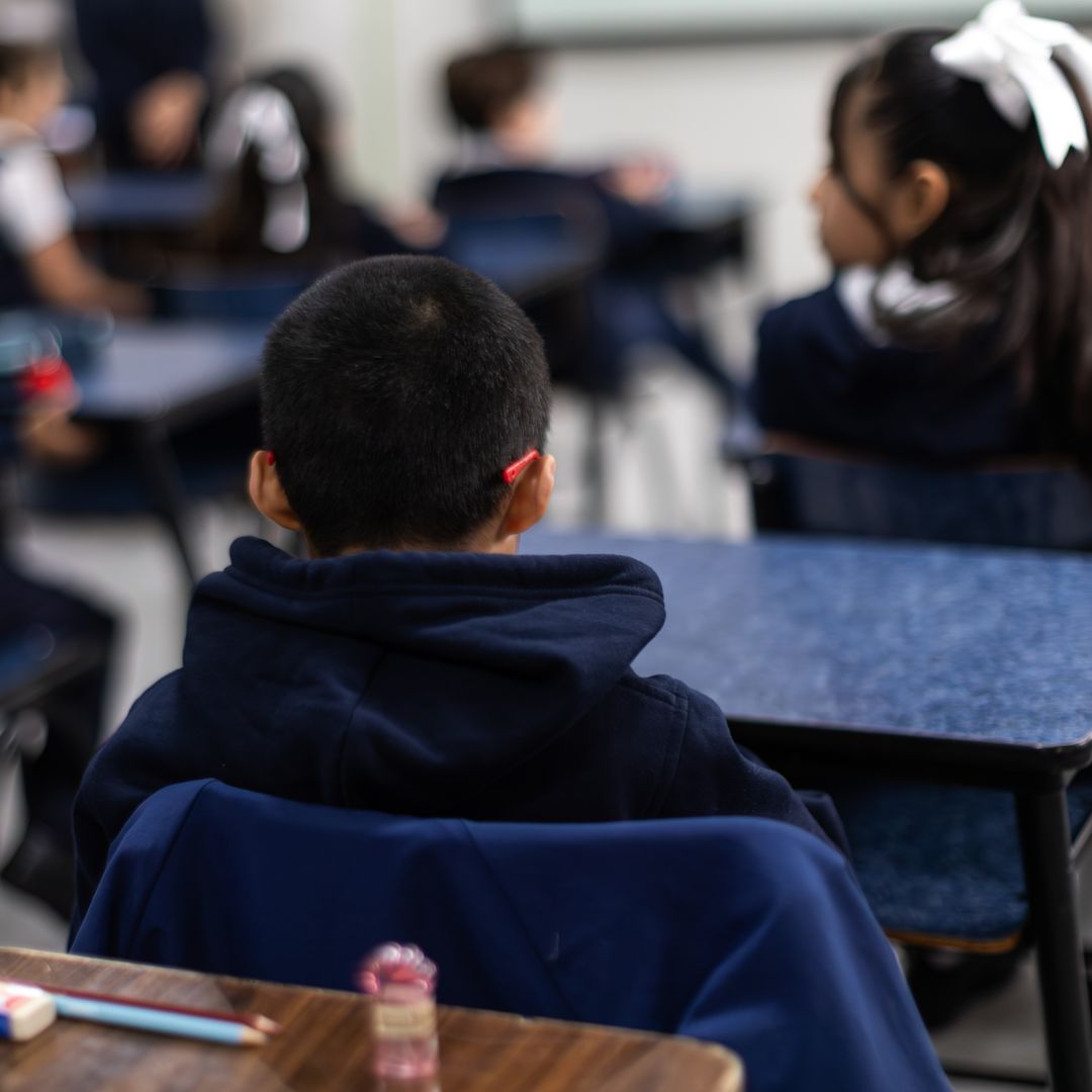 Niños en escuela de México