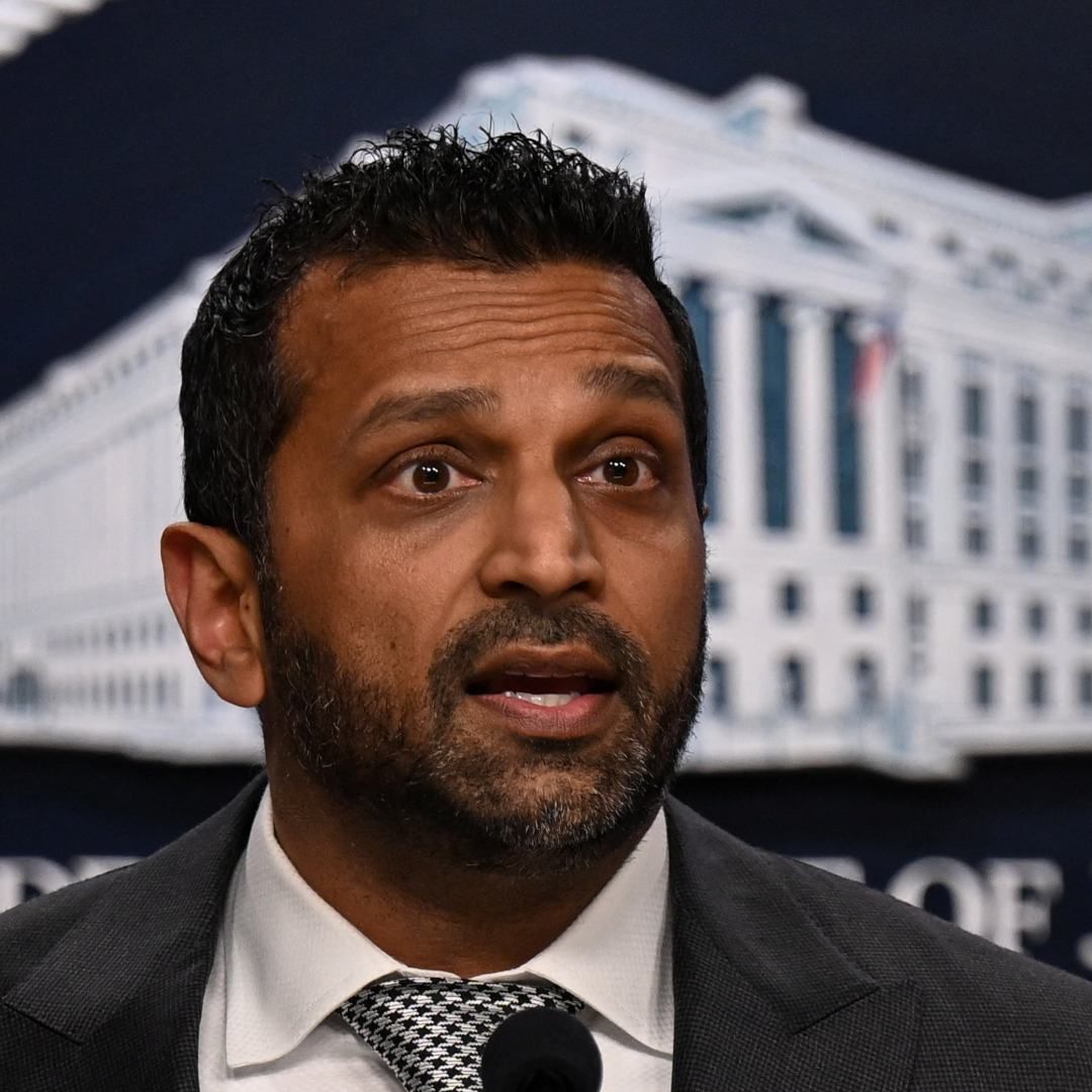 Kash Patel, director del FBI, durante una conferencia de prensa en La Casa Blanca