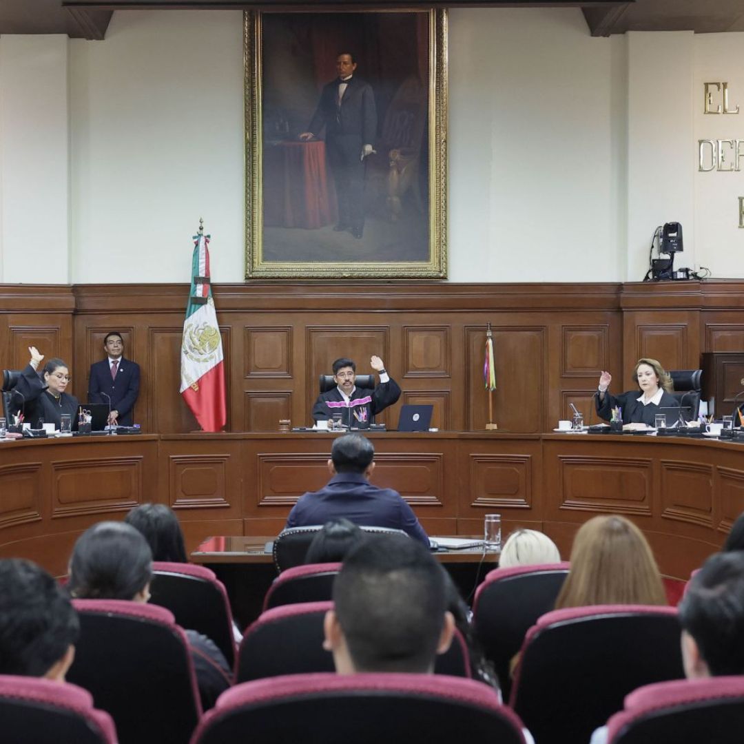 Suprema Corte de Justicia de la Nación durante una sesión.
