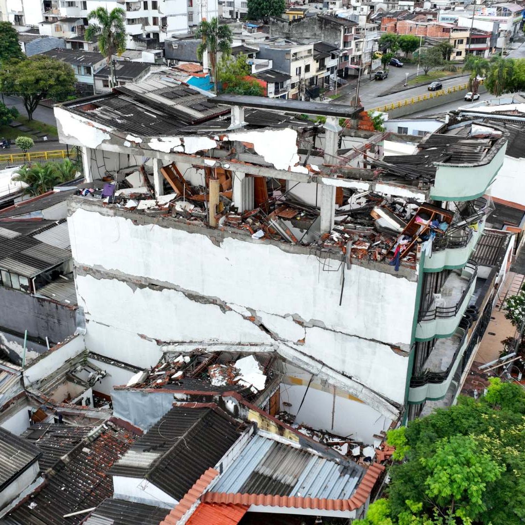 Daños por sismo en Colombia
