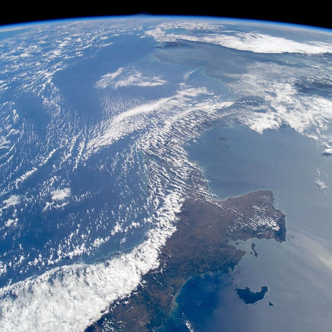 Panorama desde el espacio del Océano Pacífico. Foto: Nasa