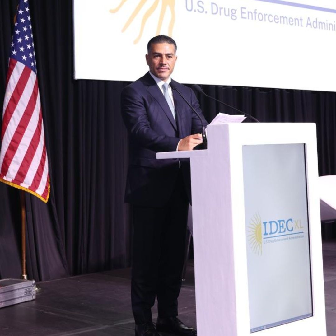 Omar García Harfuch en la Conferencia Internacional para el Control de Drogas