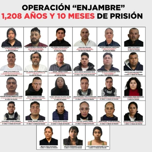 Exfuncionarios sentenciados en Edomex