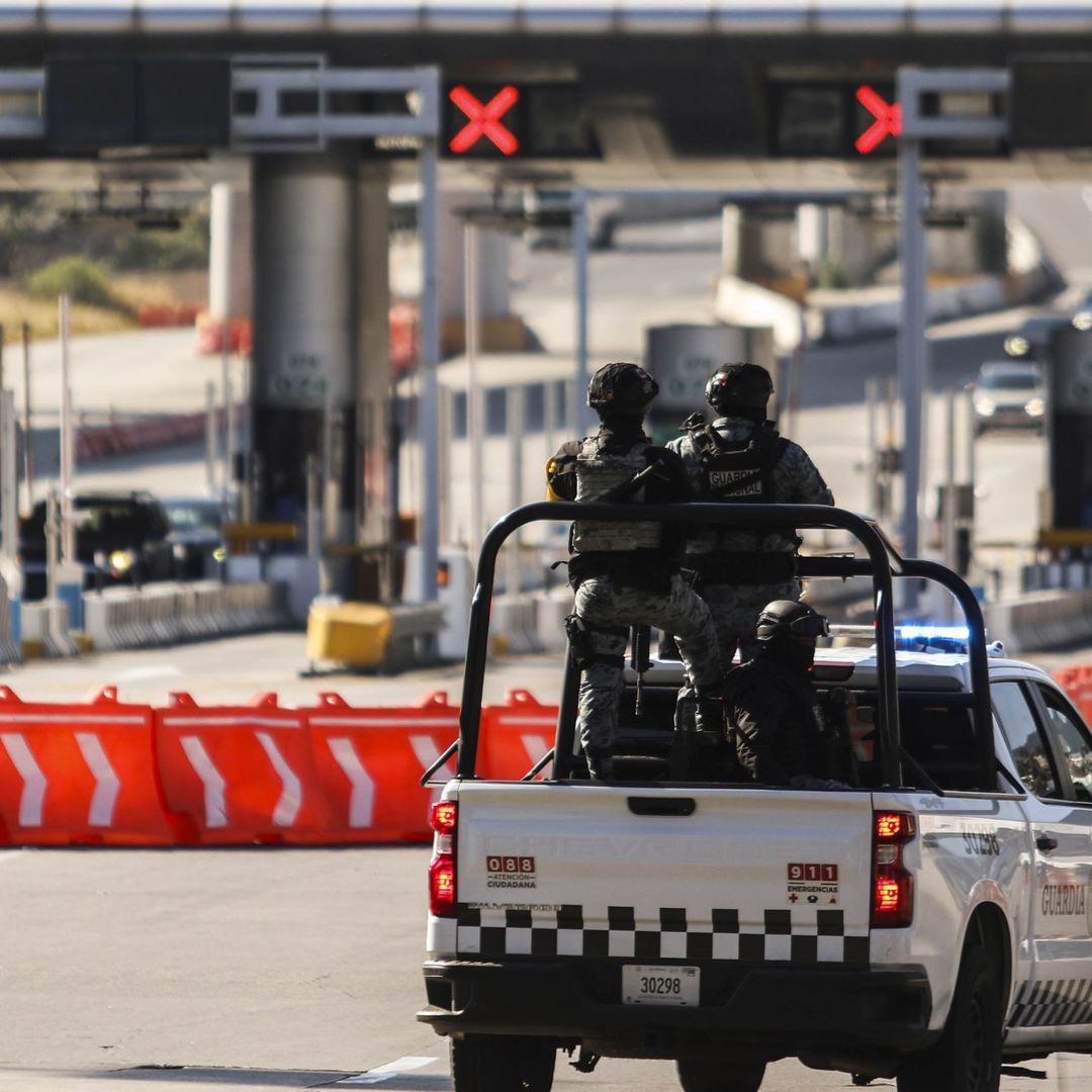 Operativo por bloqueo de transportistas en la Autopista México-Cuernavaca