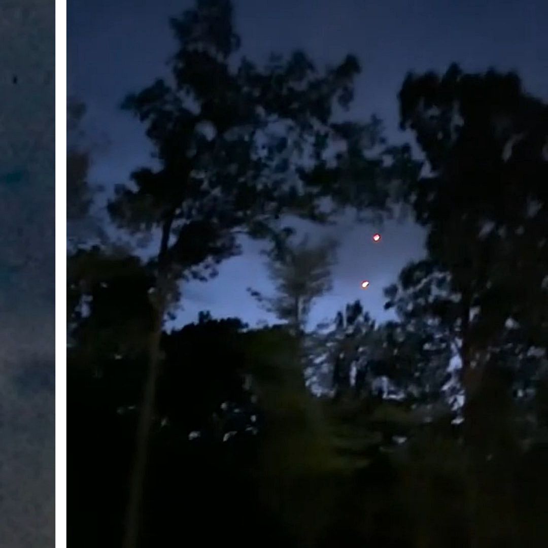 Luces brillantes observadas por un testigo en julio 2025 en Estados Unidos. Foto: Departamento de Guerra EUA