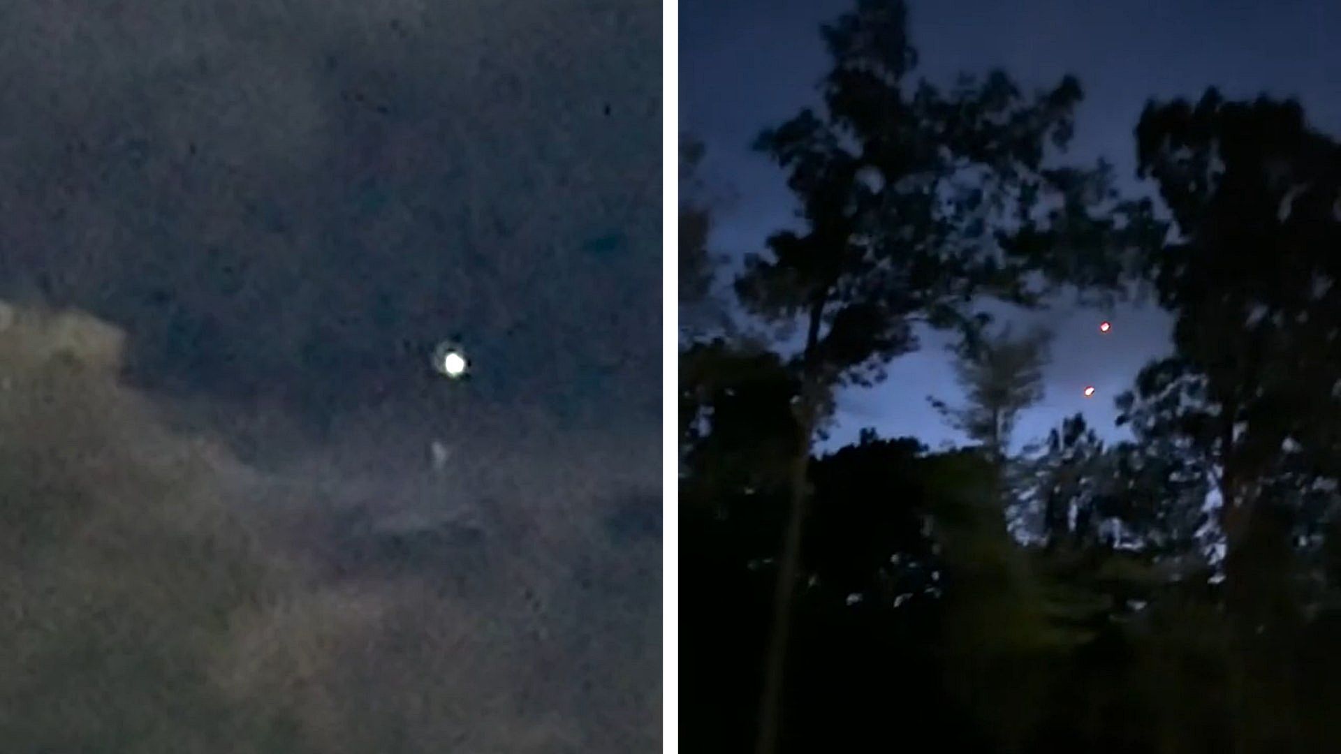 Luces brillantes observadas por un testigo en julio 2025 en Estados Unidos. Foto: Departamento de Guerra EUA