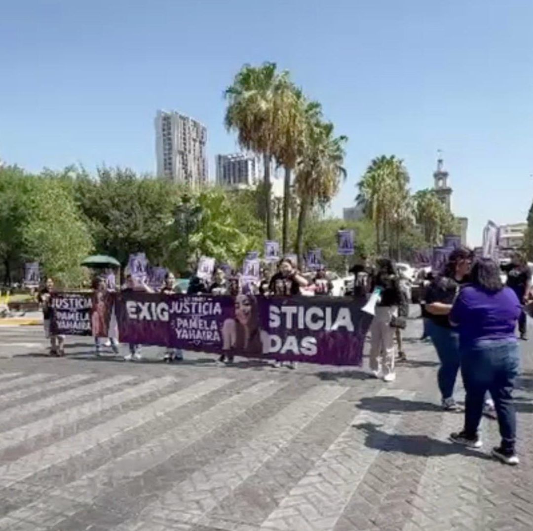 Marcha por Pamela Yahaira en Monterrey