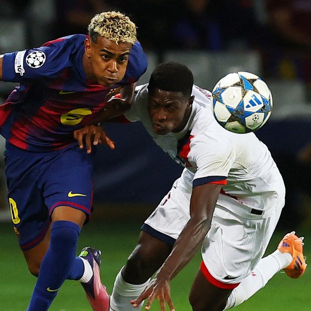 Lamine Yamal y Nuno Mendes volverán a enfrentarse en otra edición del duelo entre Barcelona y París SG
