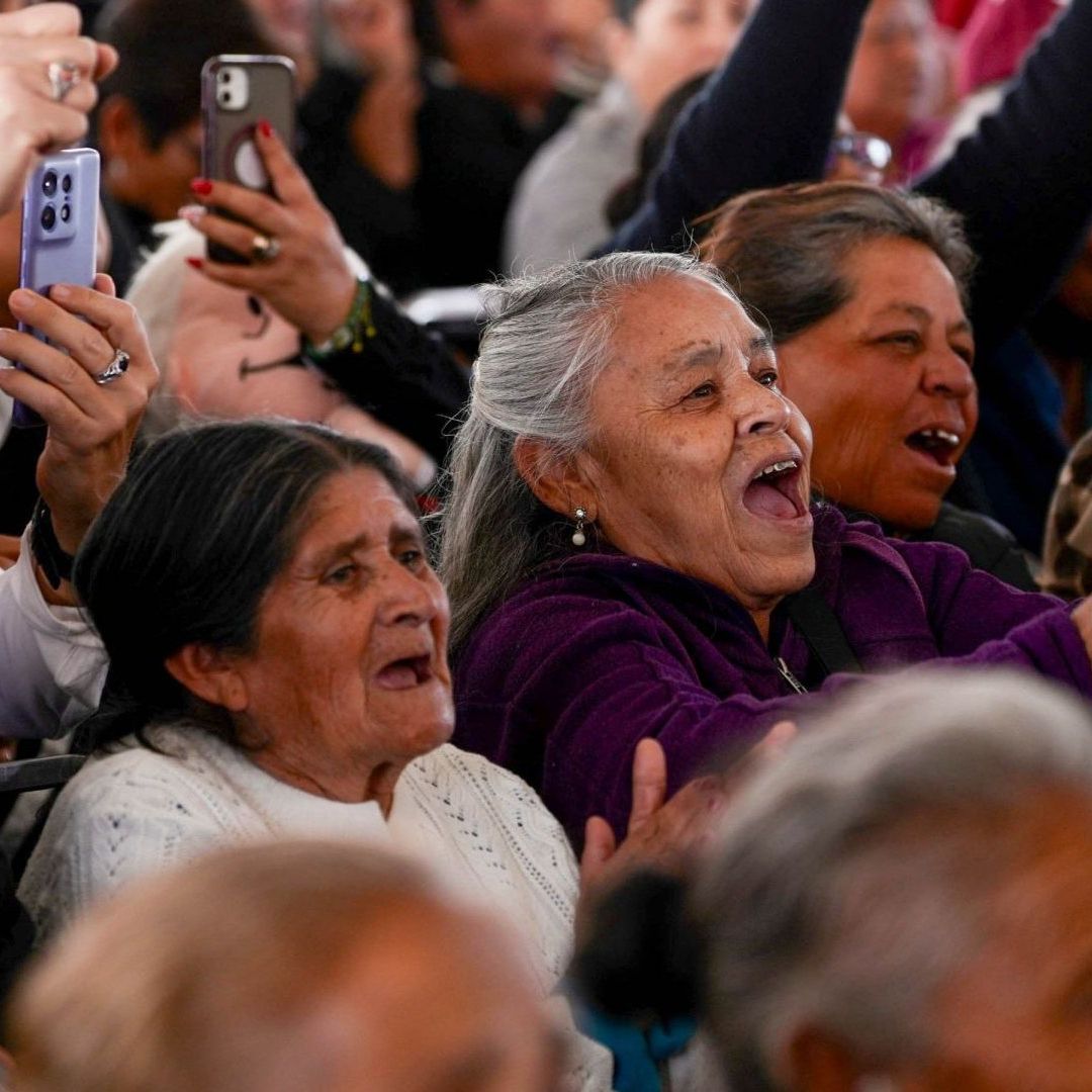 Mujeres beneficiarias de Pensión Mujeres Bienestar 2026