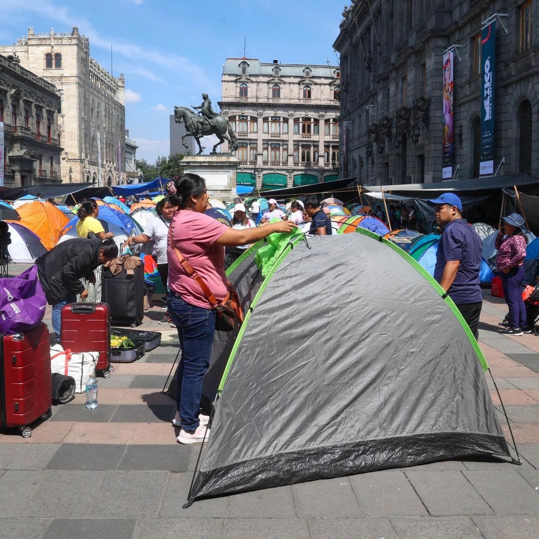 Plantón de la CNTE en la Ciudad de México el 1 de junio 2026