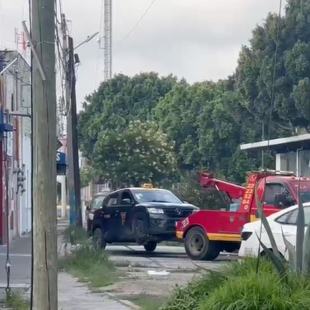 Persecución en el Bulevar 5 de mayo en Puebla.