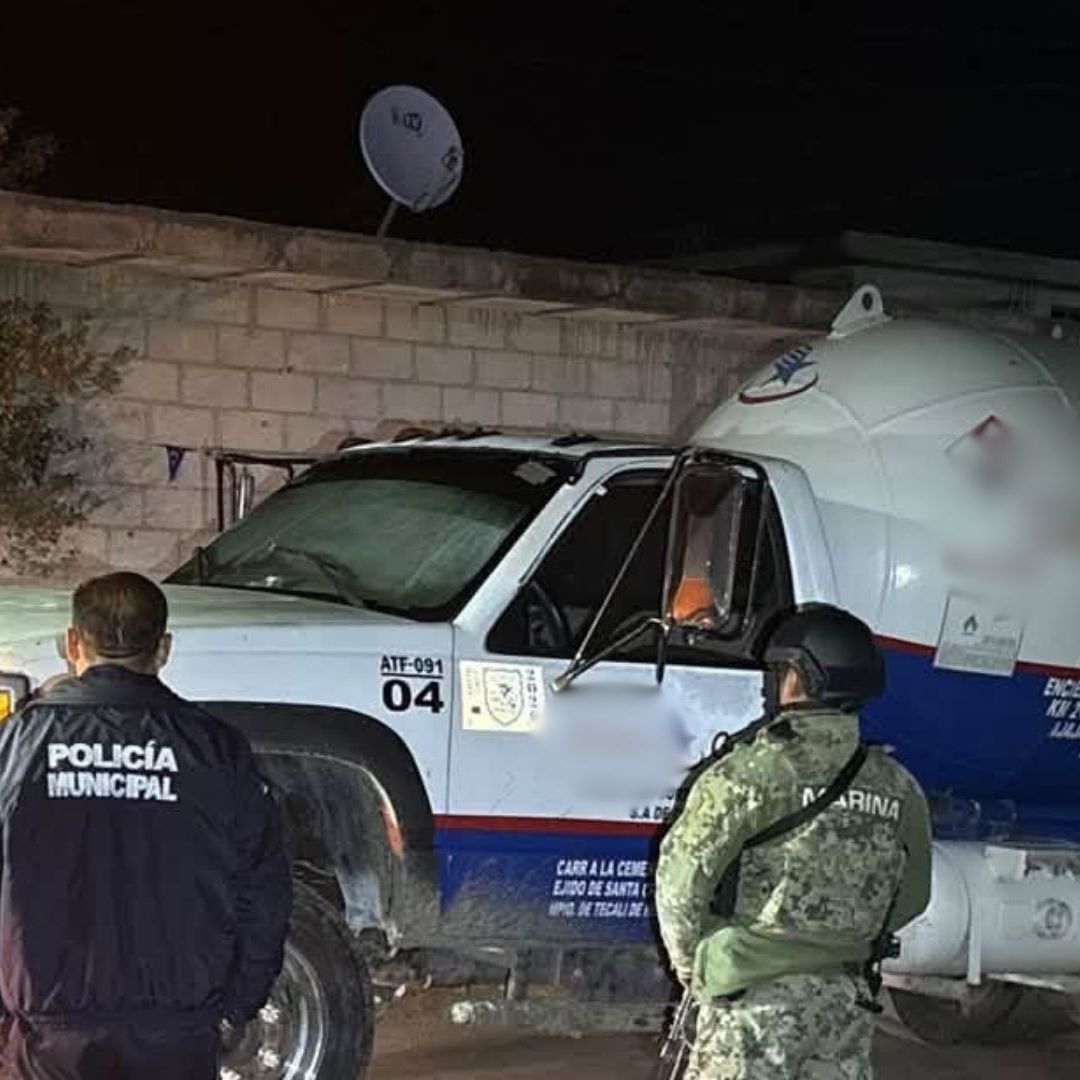 Pipa Gas LP Asegurada Conductor Escapó Colonia San Andrés Las Vegas Amozoc Puebla