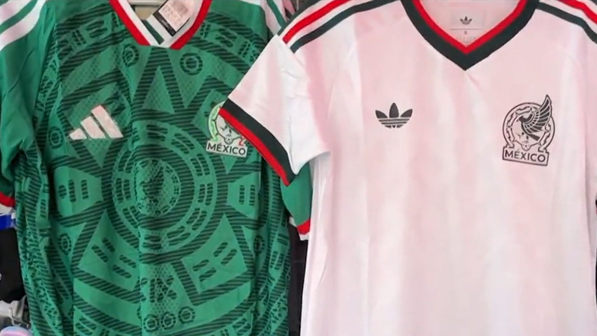 Playeras de local y visitante de la Selección Mexicana de futbol