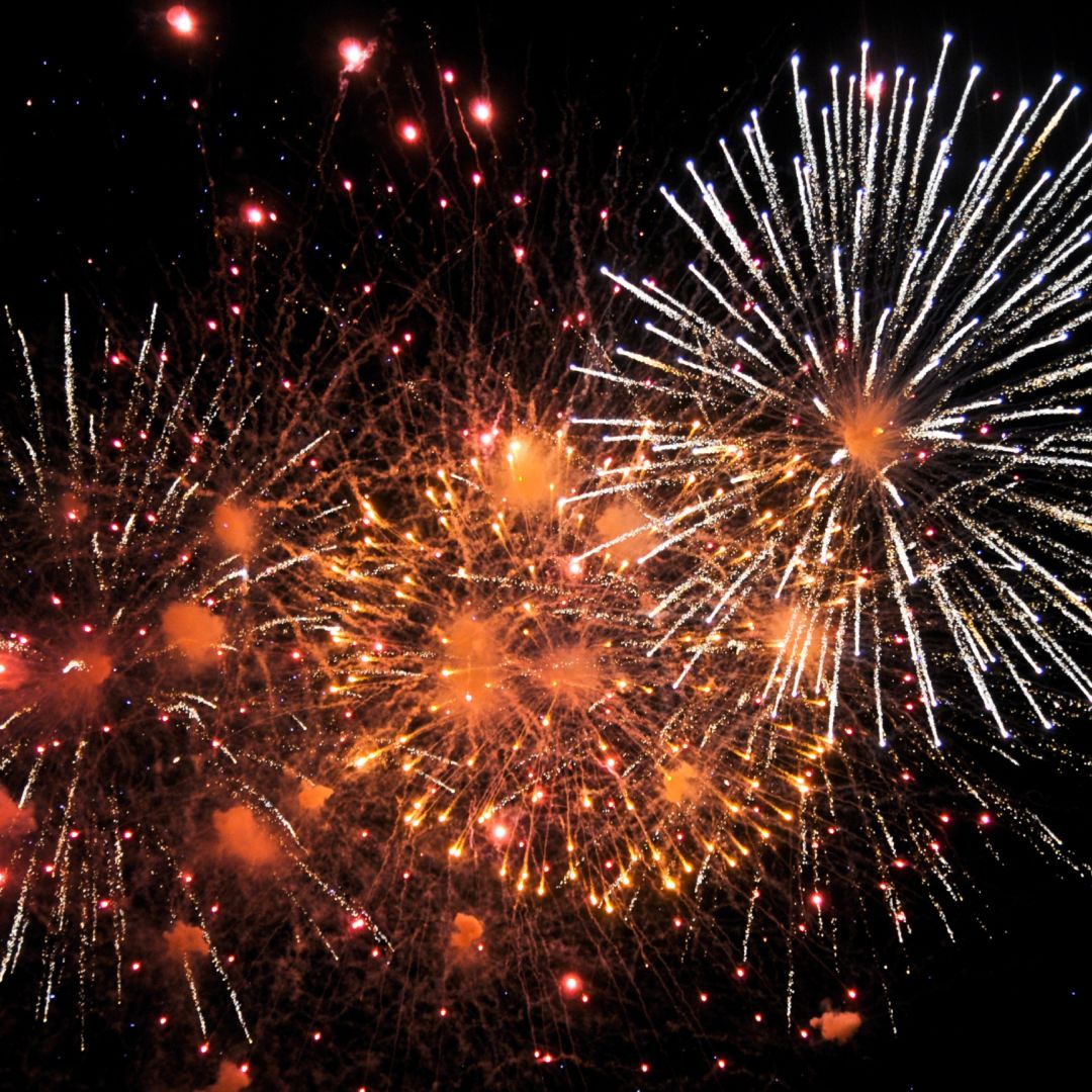 Fuegos artificiales.