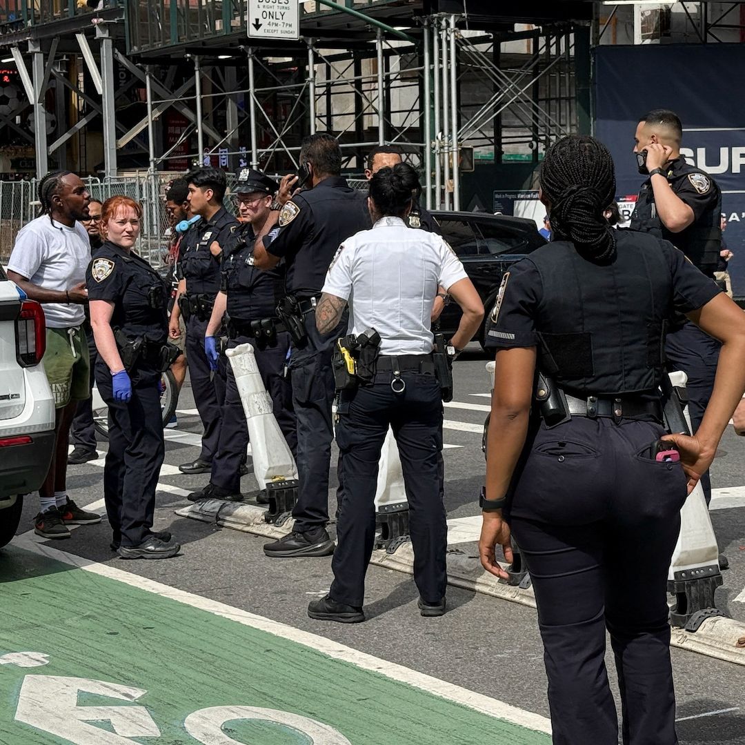 Policias en Times Square