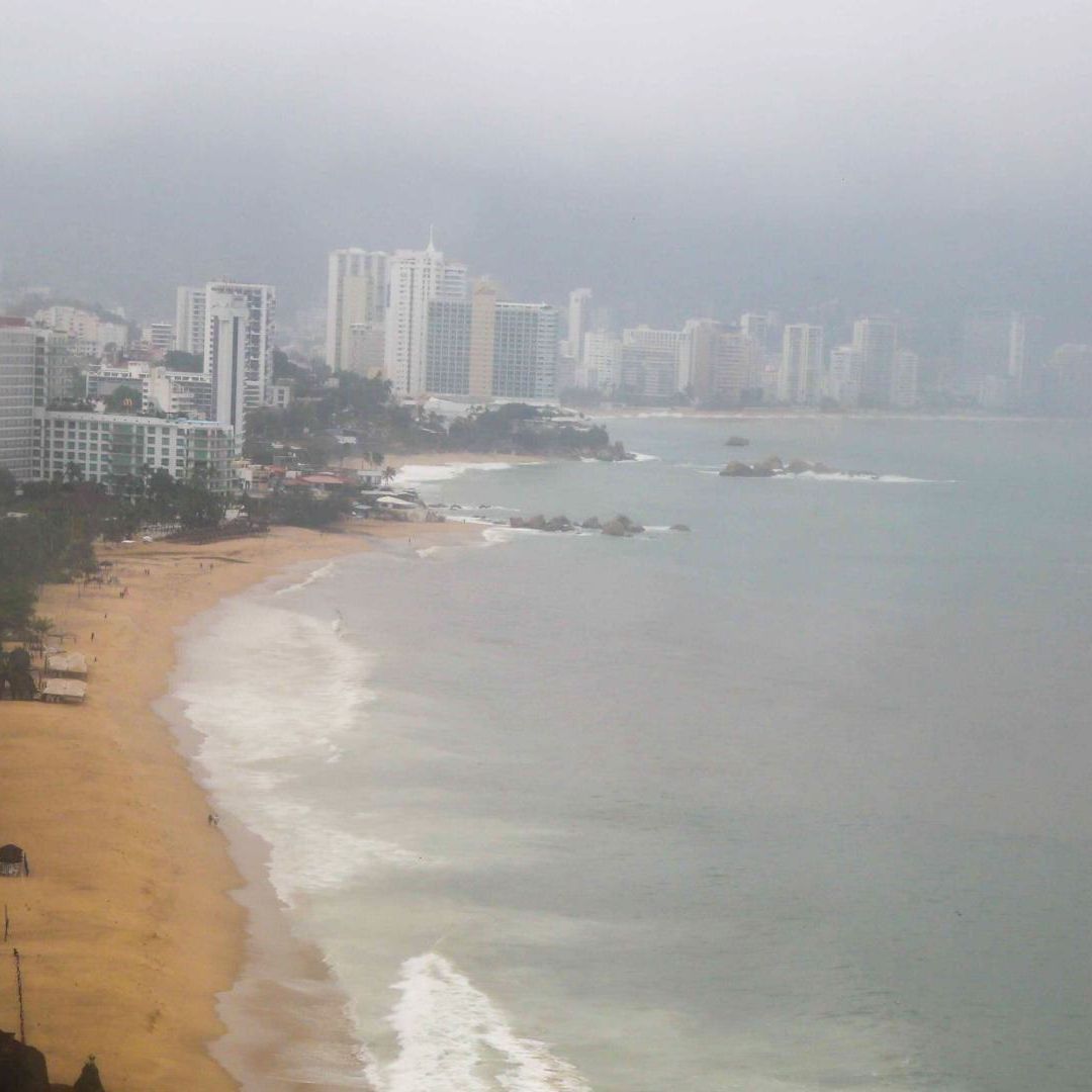 Impacto de las bandas nubosas del huracán Polo en Acapulco, el 23 de septiembre 2026. Foto: Cuartoscuro