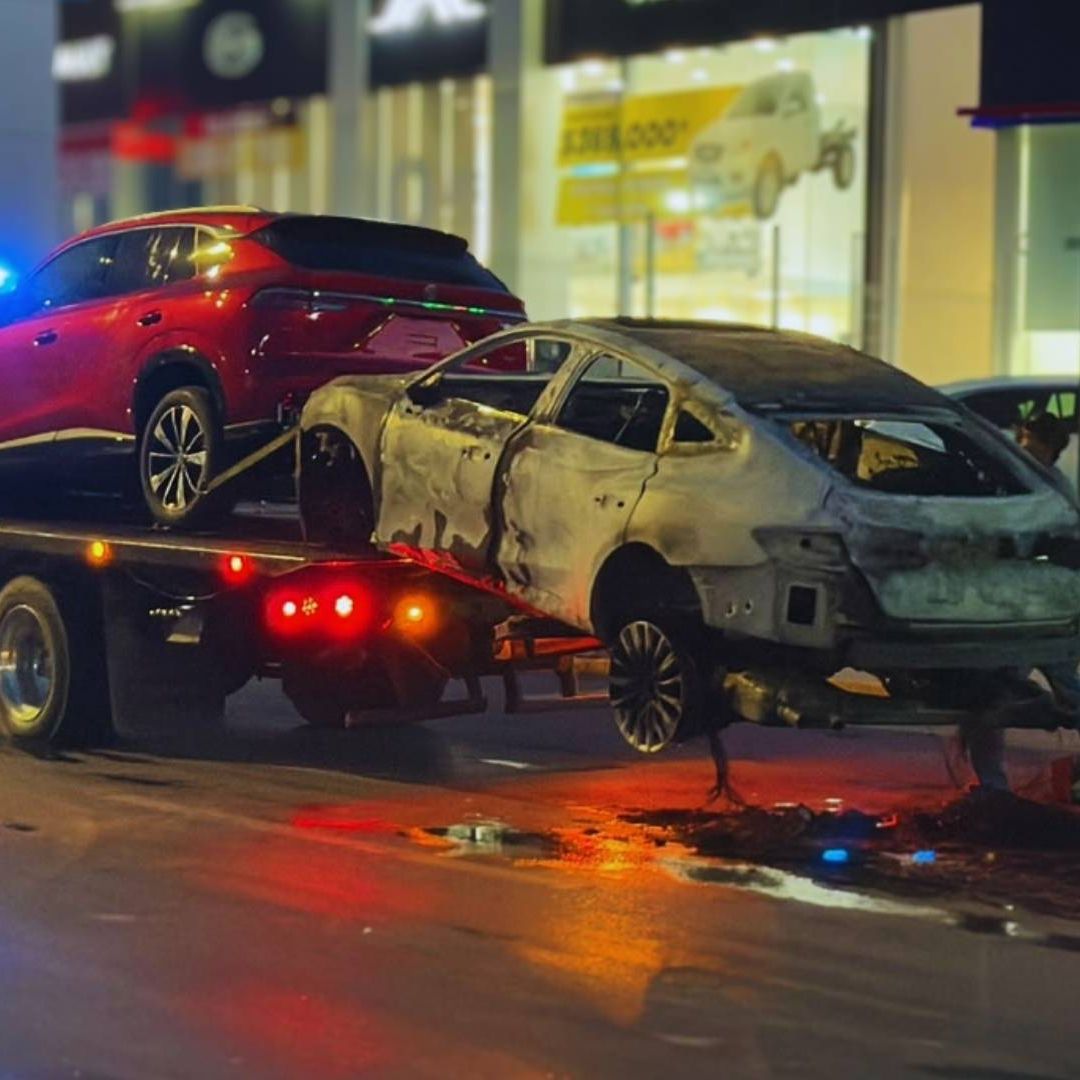 Autoridades aseguraron un bidón rojo