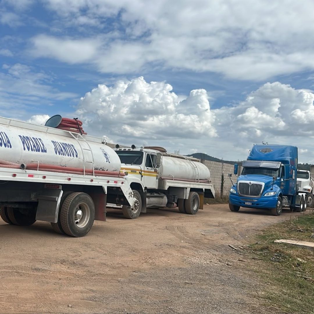 Seis Detenidos Cinco Pipas Aseguradas Pozo Clandestino Agua Operativo Amozoc Puebla