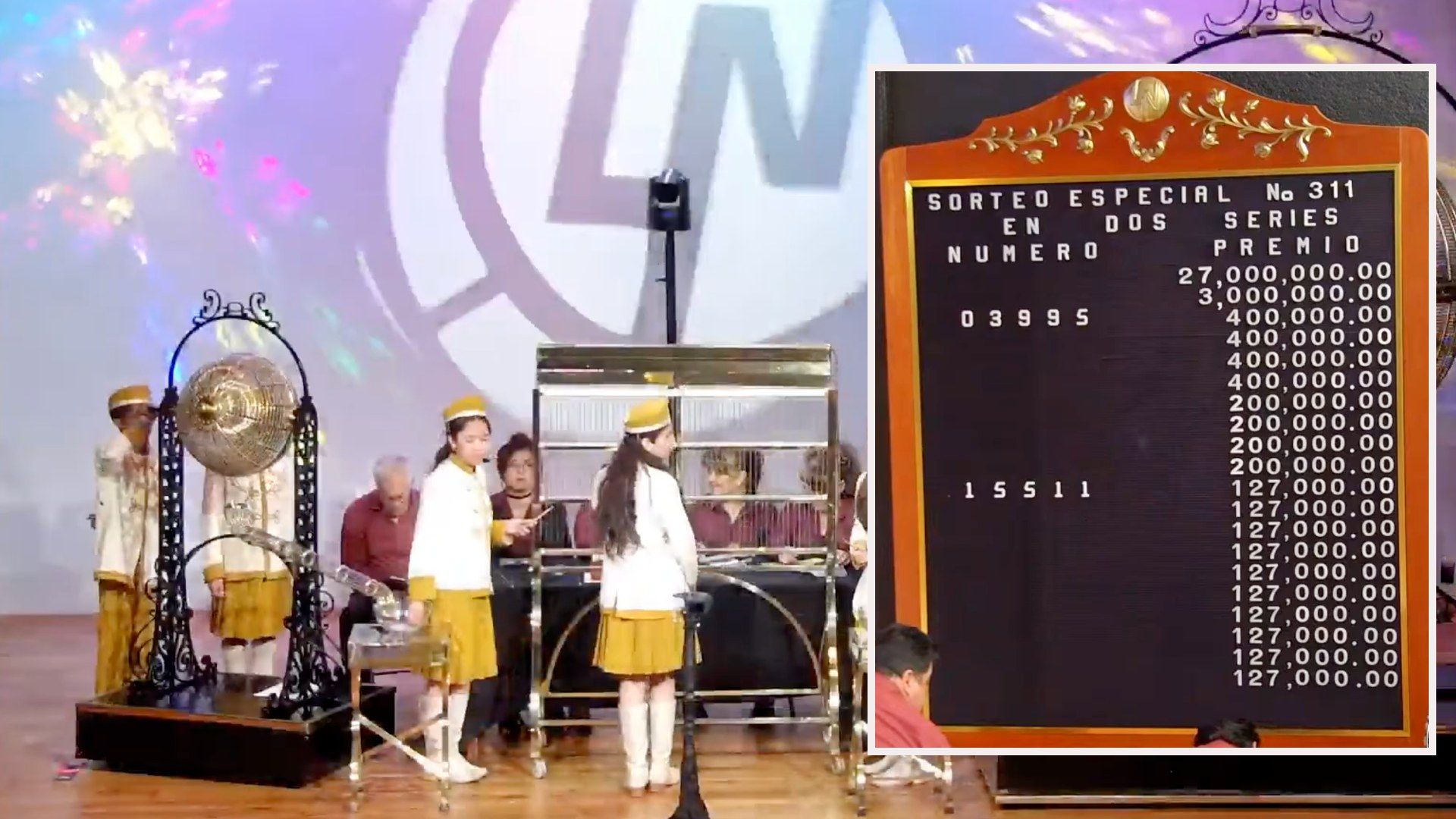 Premio Mayor 27 Millones de Pesos Resultado Lotería Nacional Sorteo Especial 311 Cayó en Puebla Hoy 28 Abril