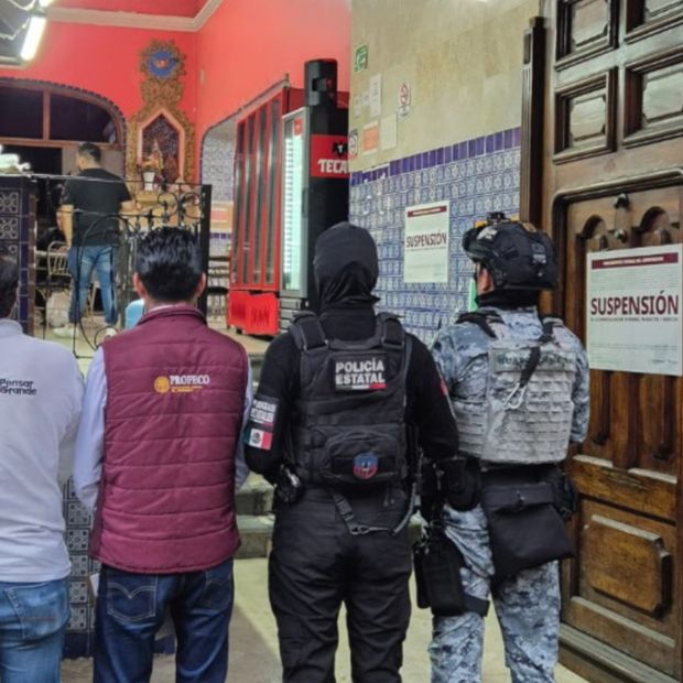 Guardia Nacional y Policía Estatal participó en el operativo de revisión.
