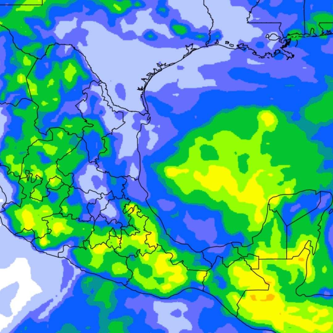 Pronóstico de lluvias en Veracruz 30 de mayo al 03 de junio.