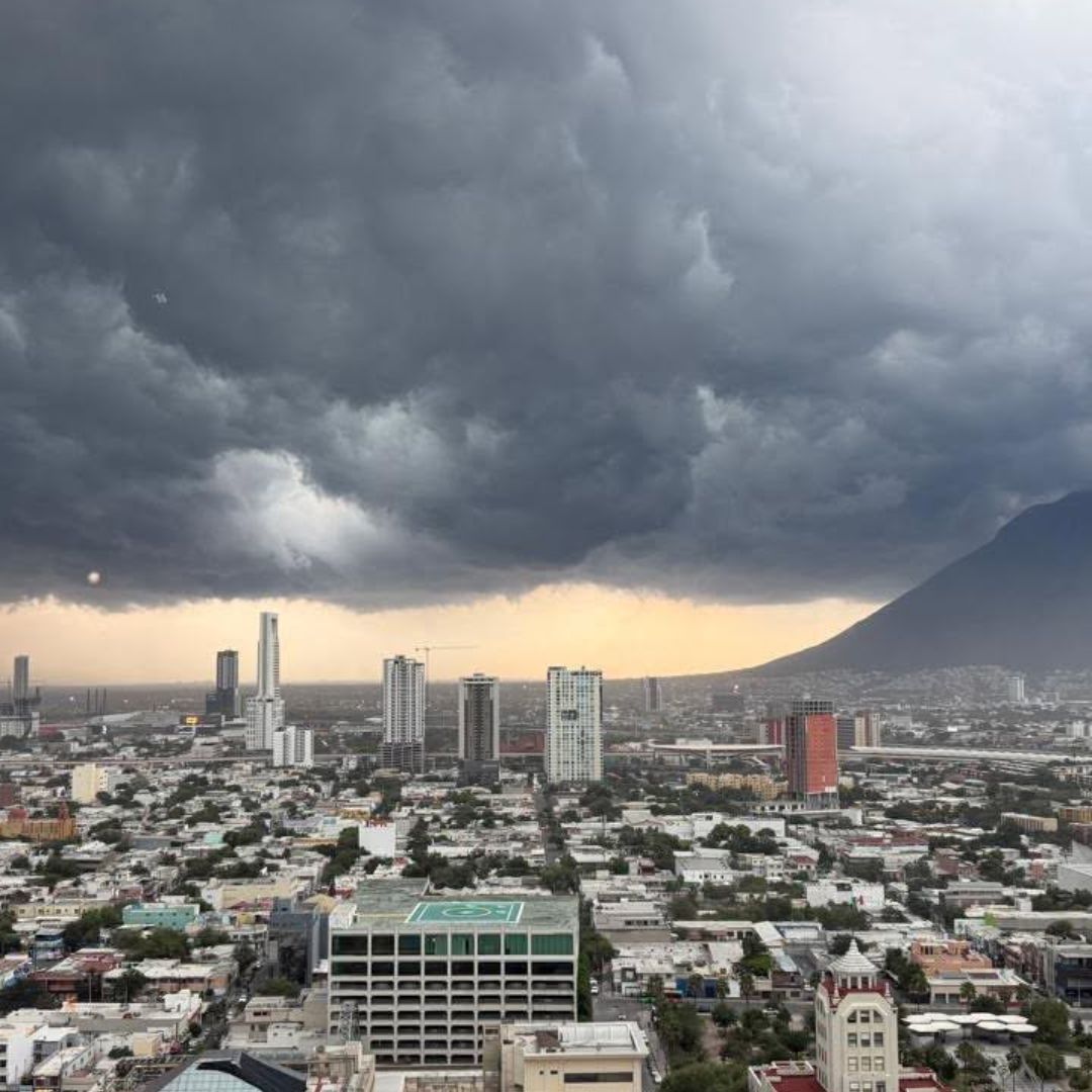 Cielo nublado en Monterrey, Nuevo León
