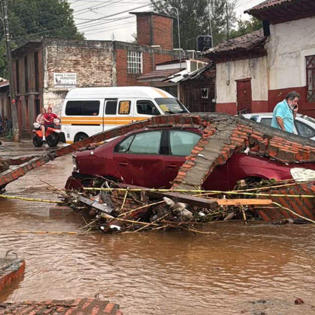 Daños provocados por las lluvias en Pátzcuaro, Michoacán