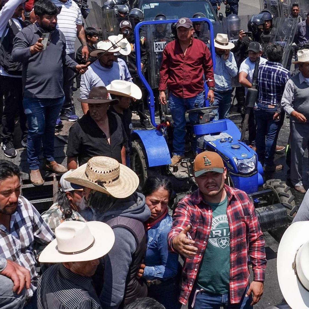 Protesta de campesinos en mayo 2026 en la Ciudad de México. Foto: Cuartoscuro | Archivo