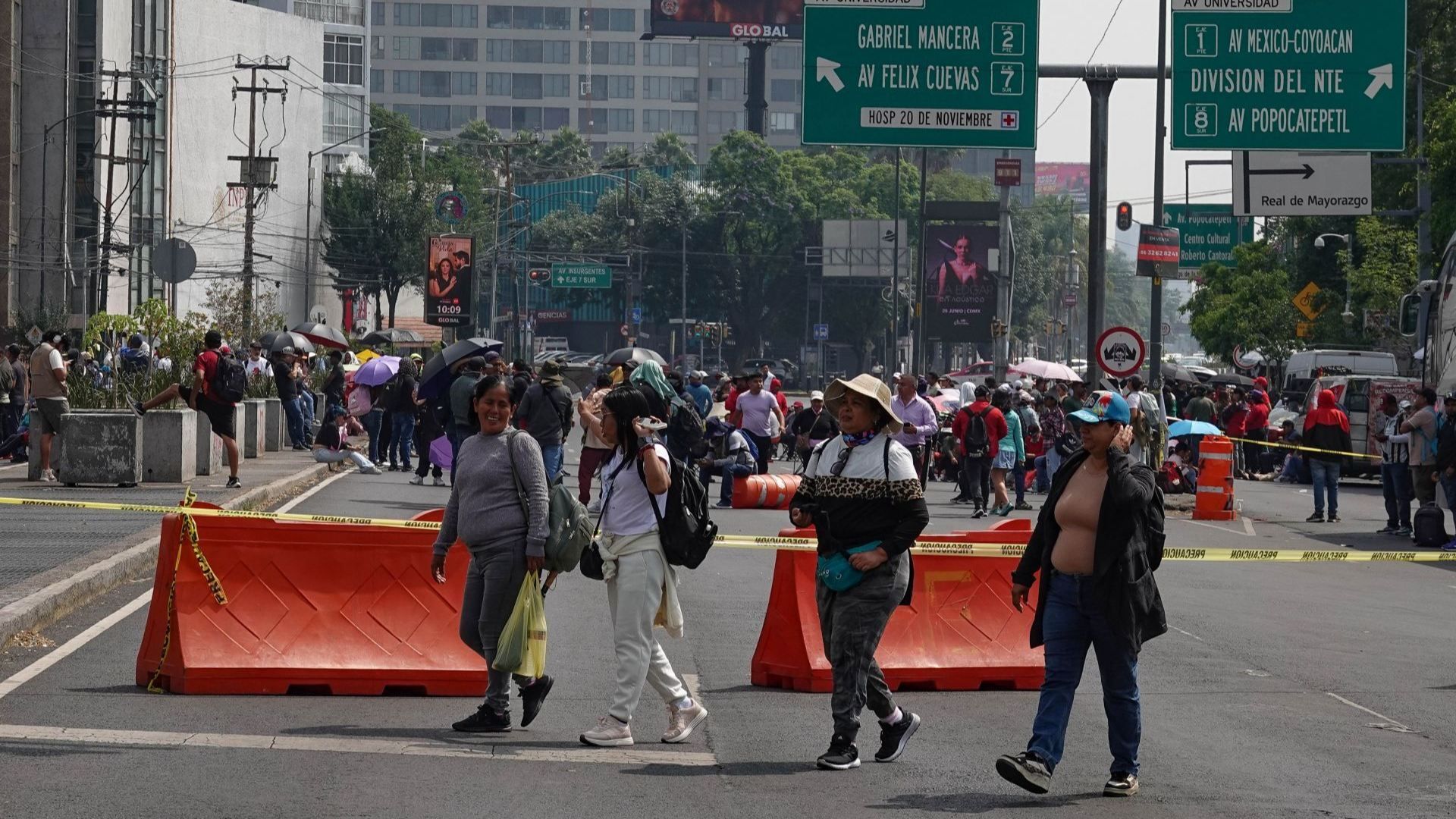 Bloqueo de la CNTE en CDMX