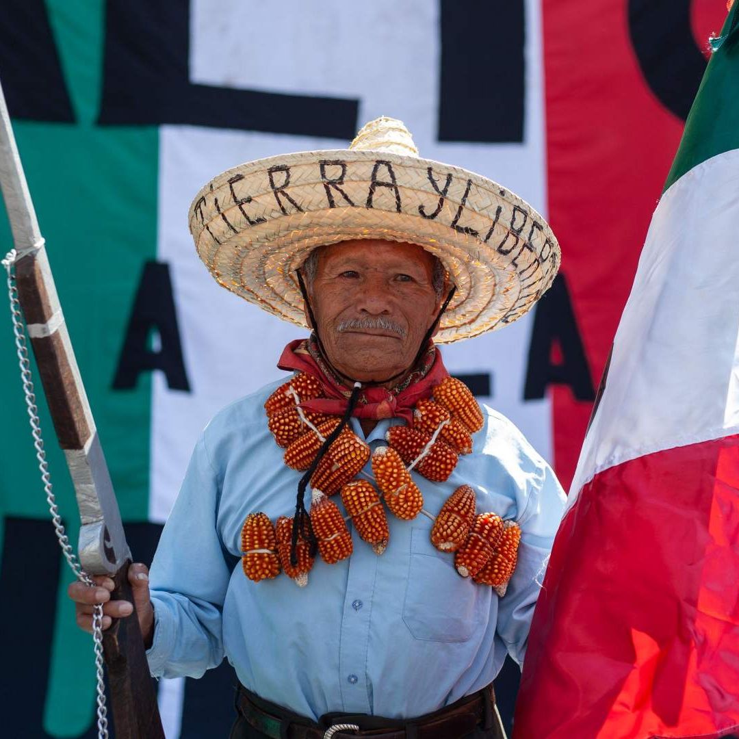 Protesta de congreso indígena en la Ciudad de México en febrero 2026. Foto: Cuartoscuro | Archivo