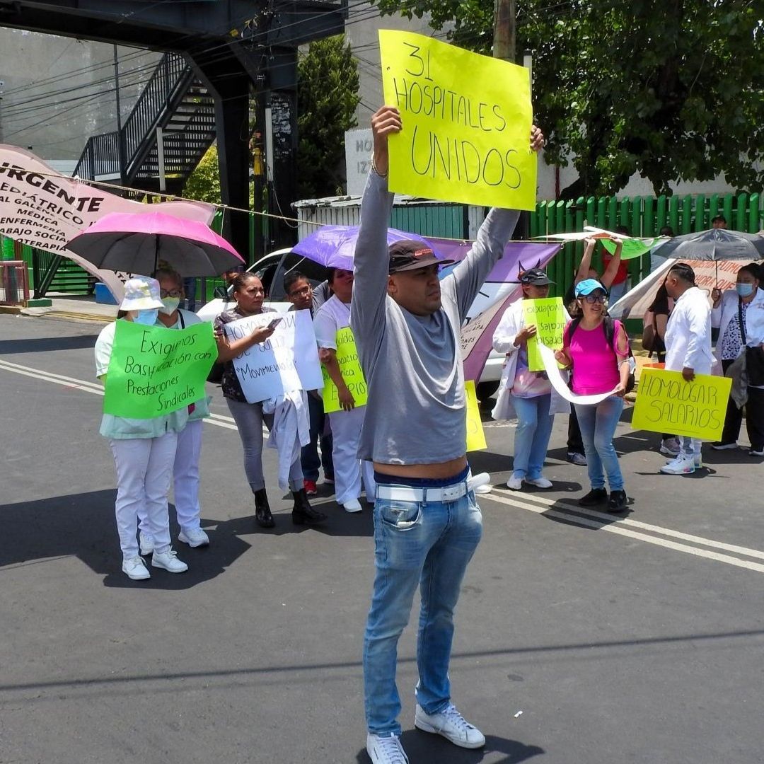 Protesta de personal médico
