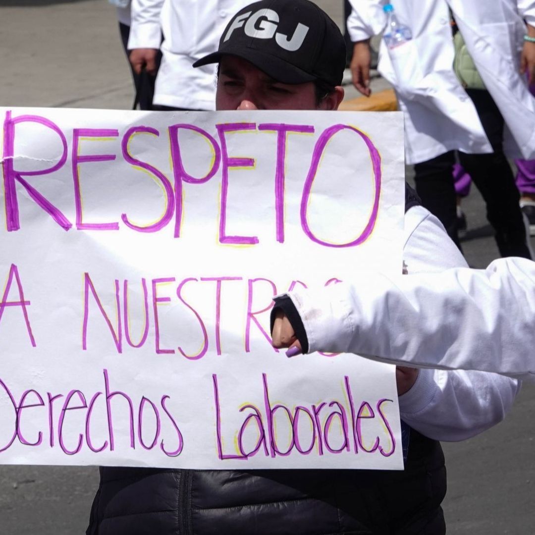 Protesta de Peritos de la Fiscalía General de Justicia de la Ciudad de México