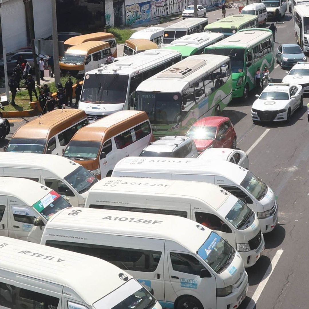 Protesta de transportistas en Ixtapaluca, Edomex, en julio 2026. Foto: Cuartoscuro | Archivo