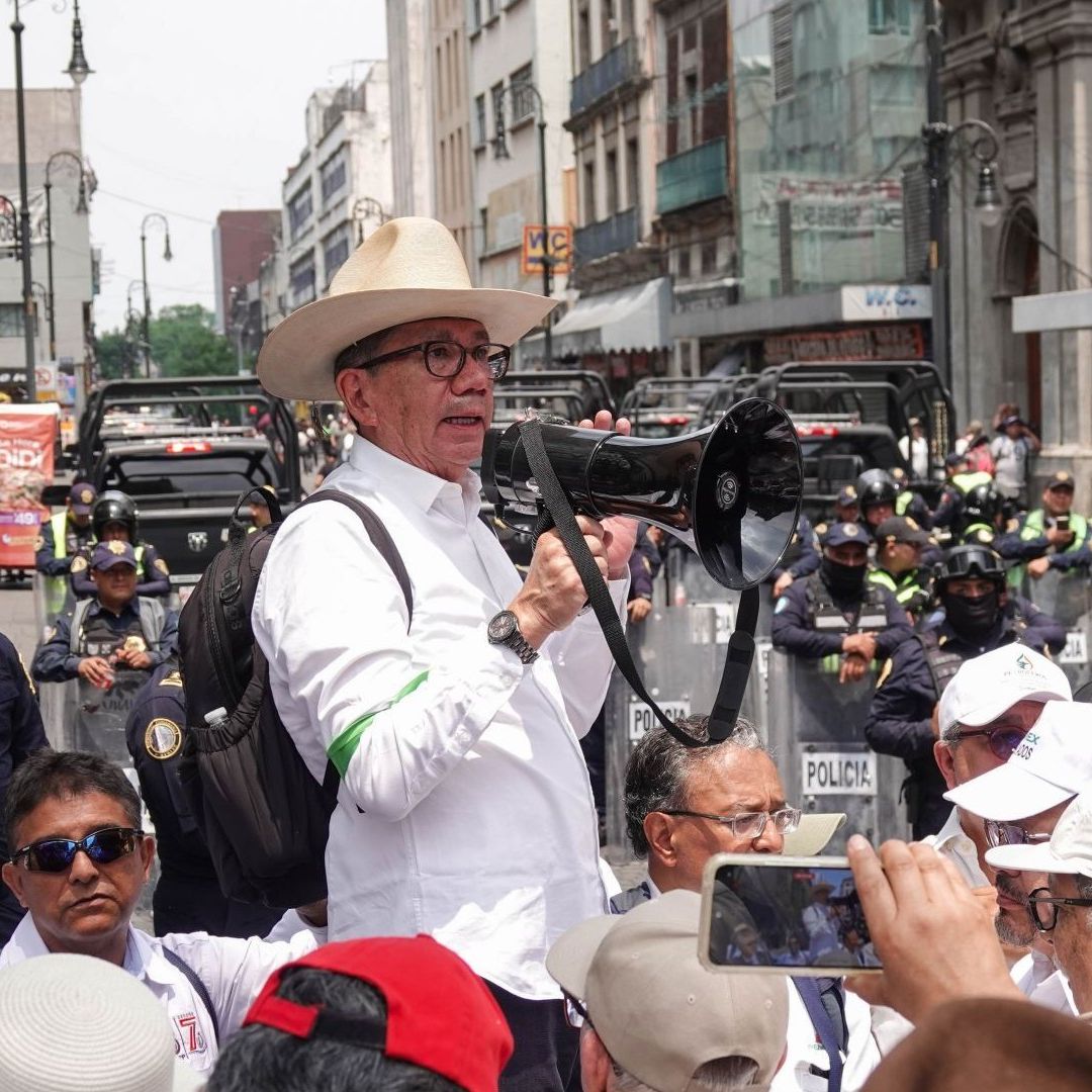 Protesta en el Zócalo de la CDMX
